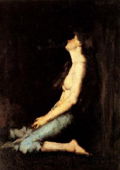 Jean-Jacques Henner Solitude France oil painting art
